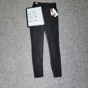 Kerrits Utility Breech Riding Pants Size Small Black Equestrian Full Leg
